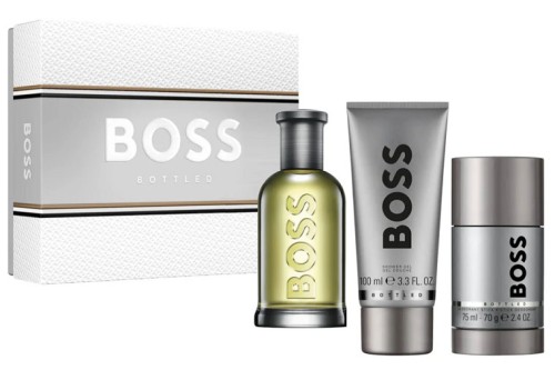 Hugo Boss No 6 BOTTLED SZARY edt 100ml + SG 100ml +stick 75ml set.jpg