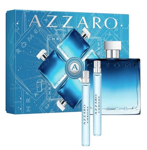 Azzaro CHROME edp 100ml + edp 10ml + edt 10ml SET.jpg